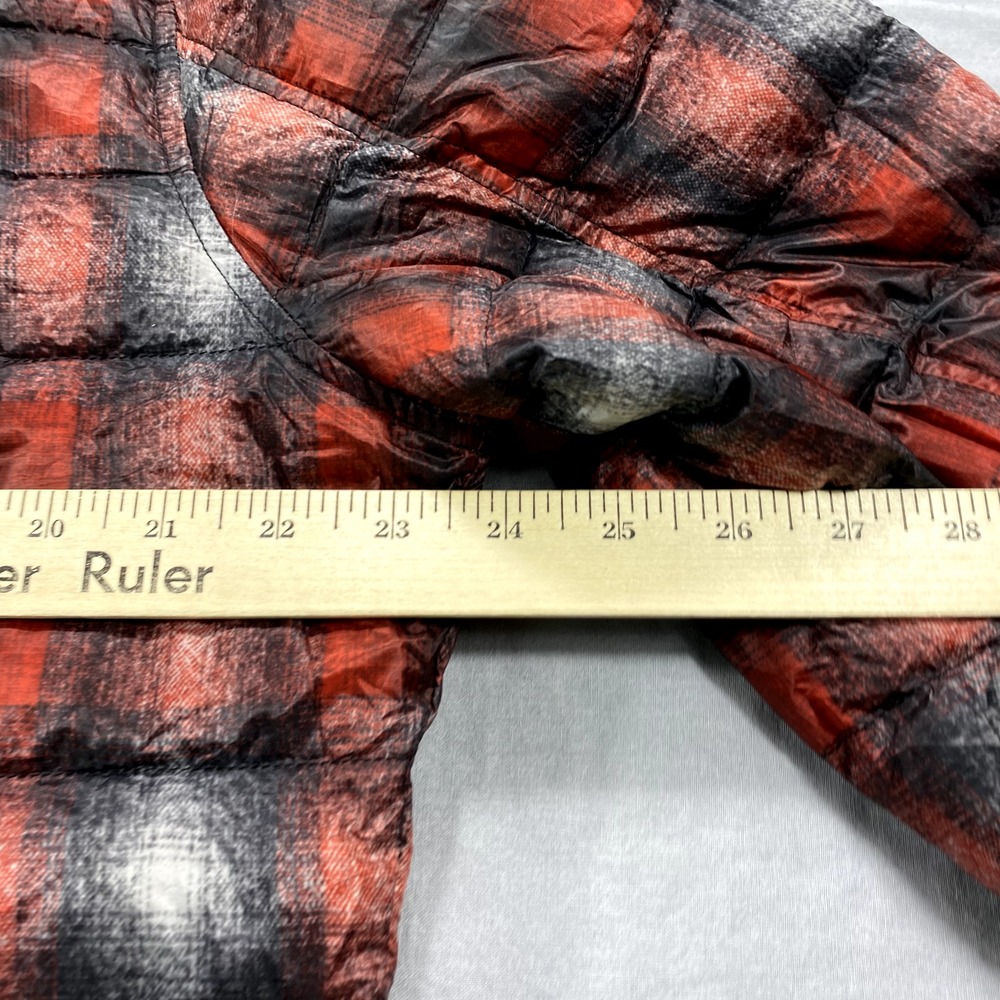Pendleton Puffer Jacket Mens Medium Red Plaid Duc… - image 8